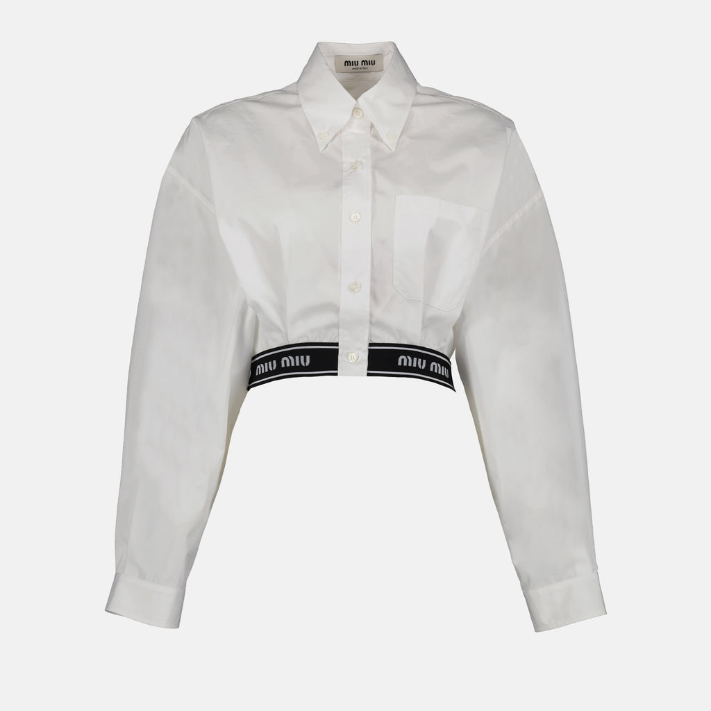 Shirts Cropped shirt Miu Miu White Women
