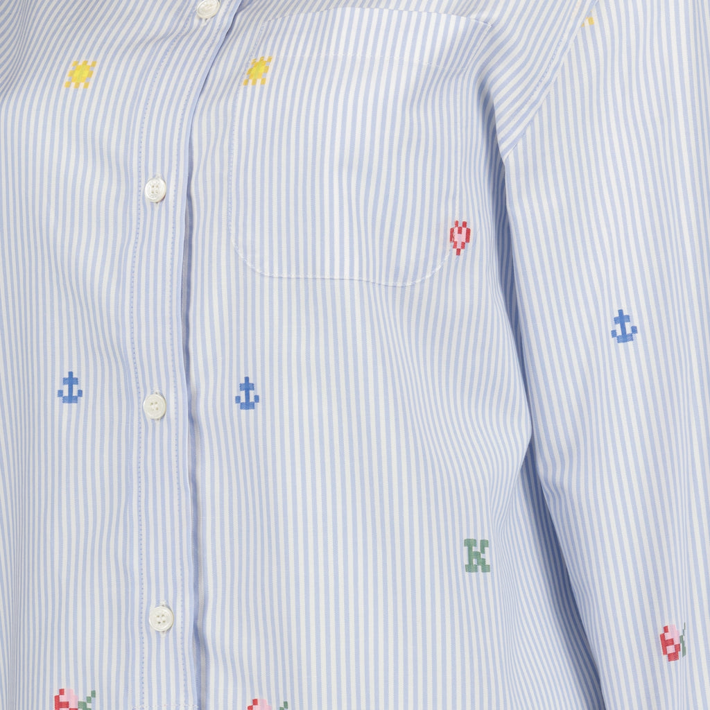 Hemden Chemise Kenzo Pixel Kenzo Blau Femme