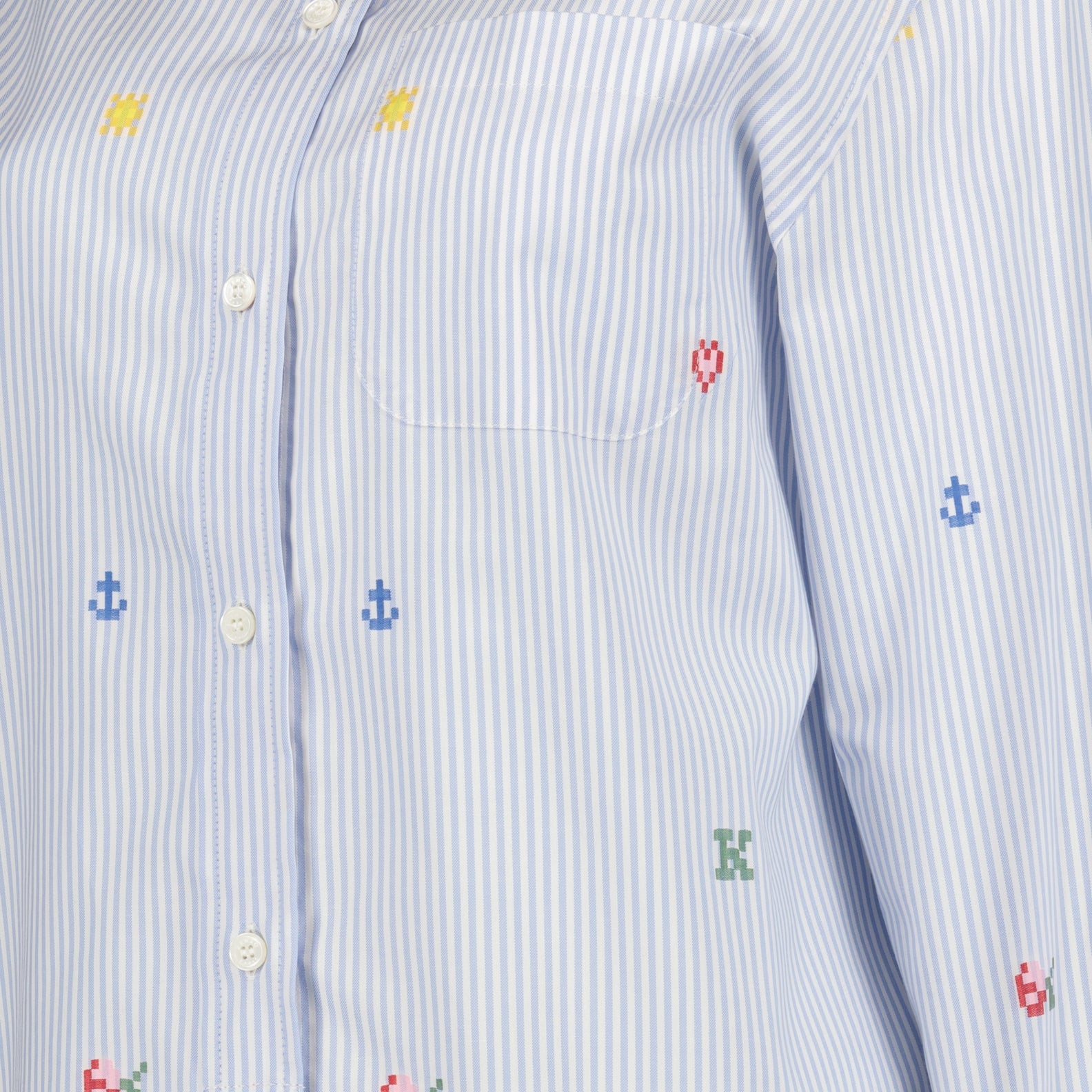 Hemden Chemise Kenzo Pixel Kenzo Blau Femme