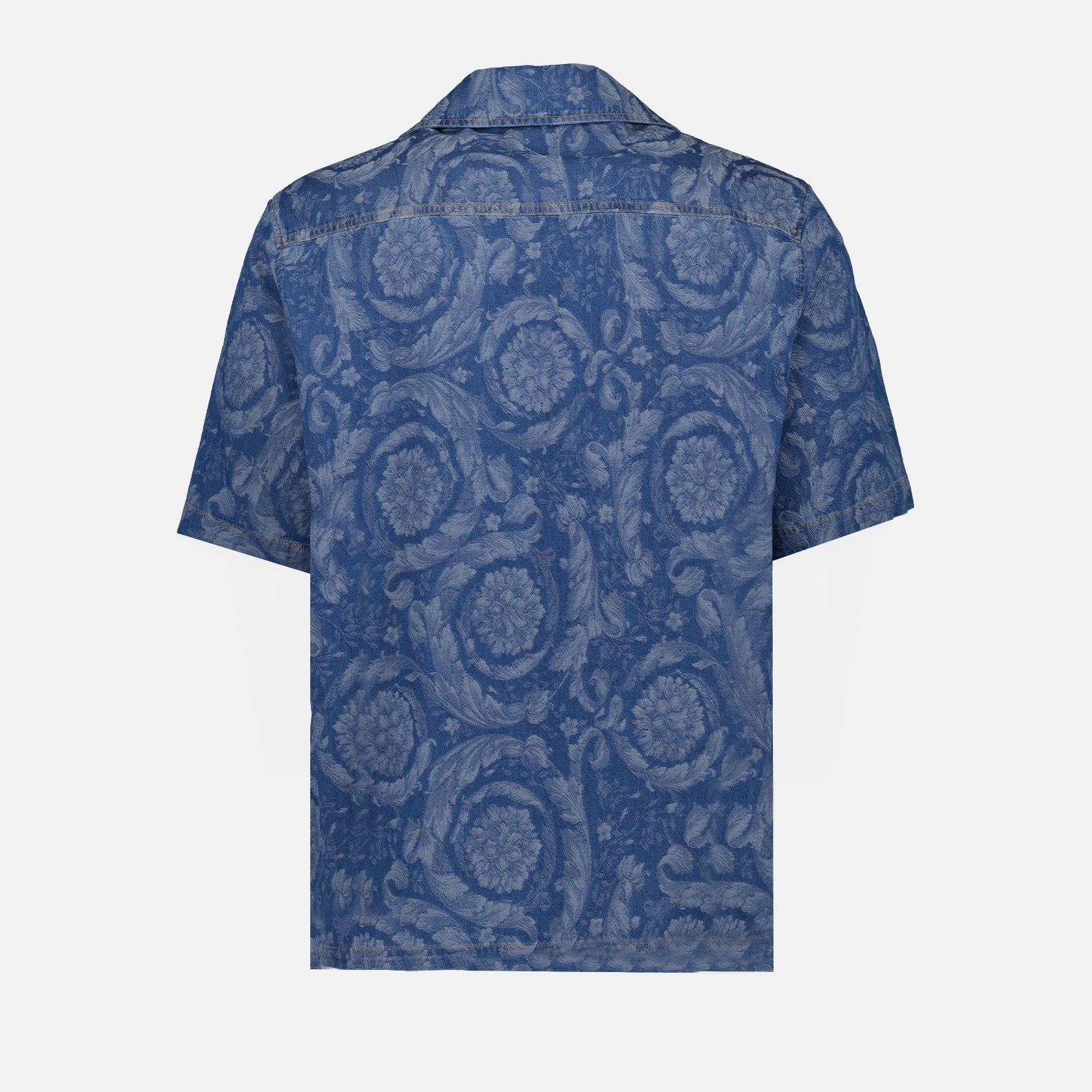 Hemden Chemise en denim Barocco Versace Blau Homme