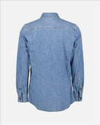 Hemden Chemise en denim Teddy Moschino Blau Homme