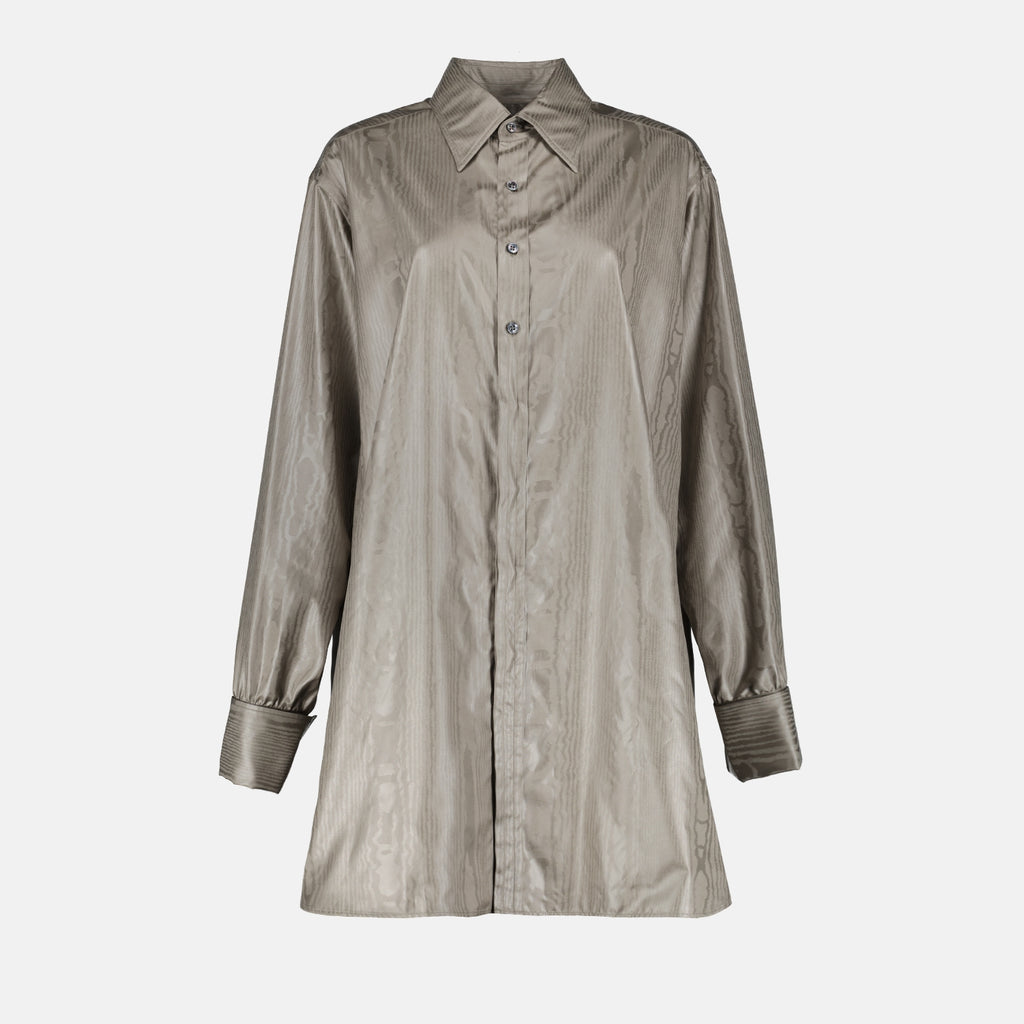 Chemise en moiré gris
