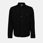 Hemden Baumwoll-Piqué-Hemd Saint Laurent Schwarz Homme