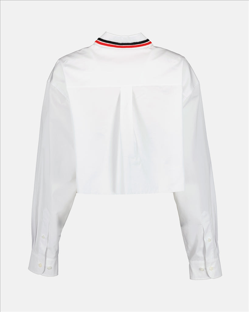Sweatshirts Chemise en popeline Miu Miu Weiß Femme