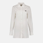 Shirts Poplin shirt Miu Miu White Women