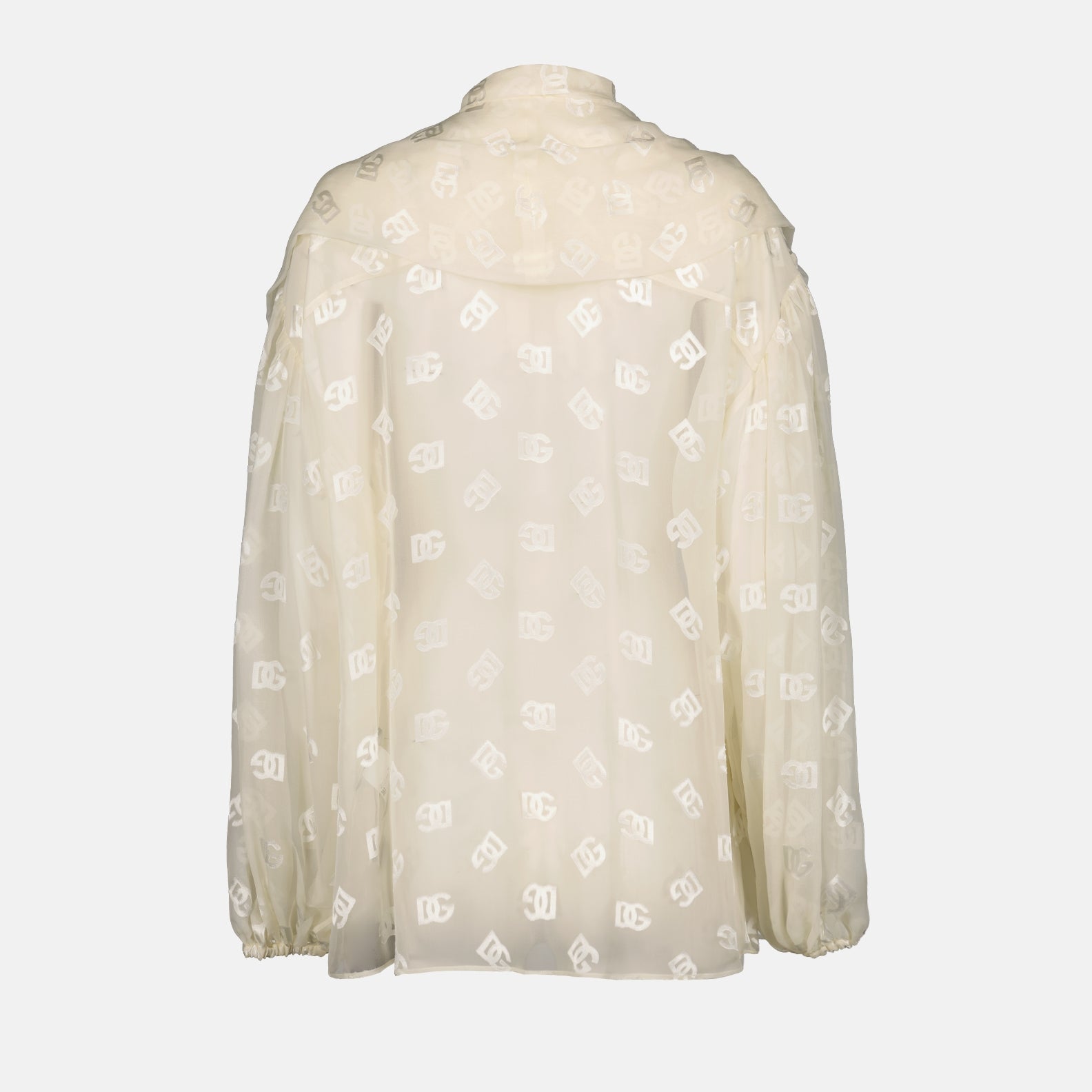 Hemden Chemise en satin dévoré Dolce & Gabbana Beige Femme