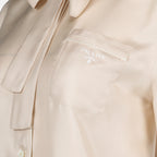 Hemden Chemise en soie Prada Beige Femme
