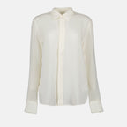 Chemise en soie blanc