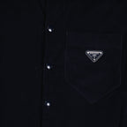 Shirts Velvet shirt Prada Dark blue Man