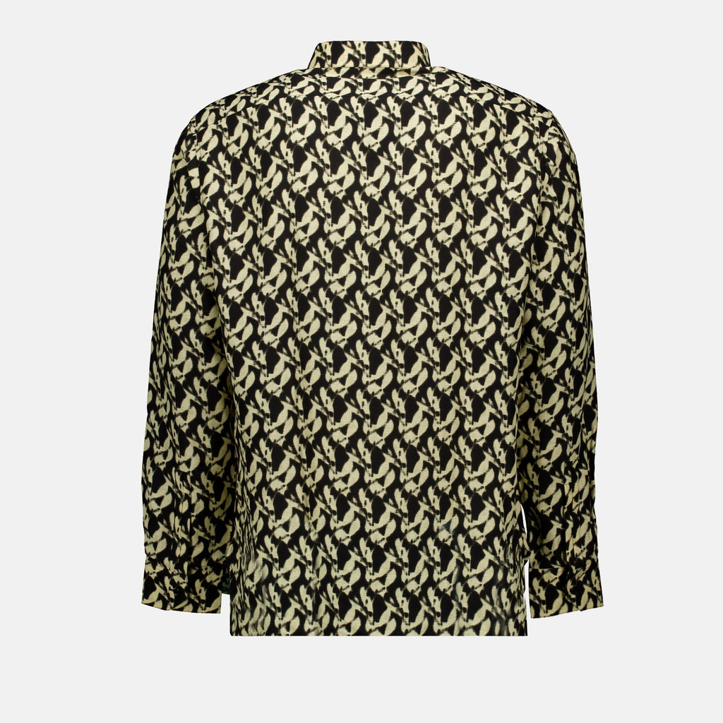Shirts Patterned Shirt Saint Laurent Black Man