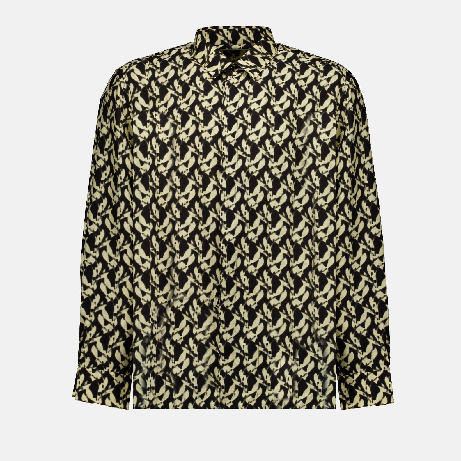 Shirts Patterned Shirt Saint Laurent Black Man