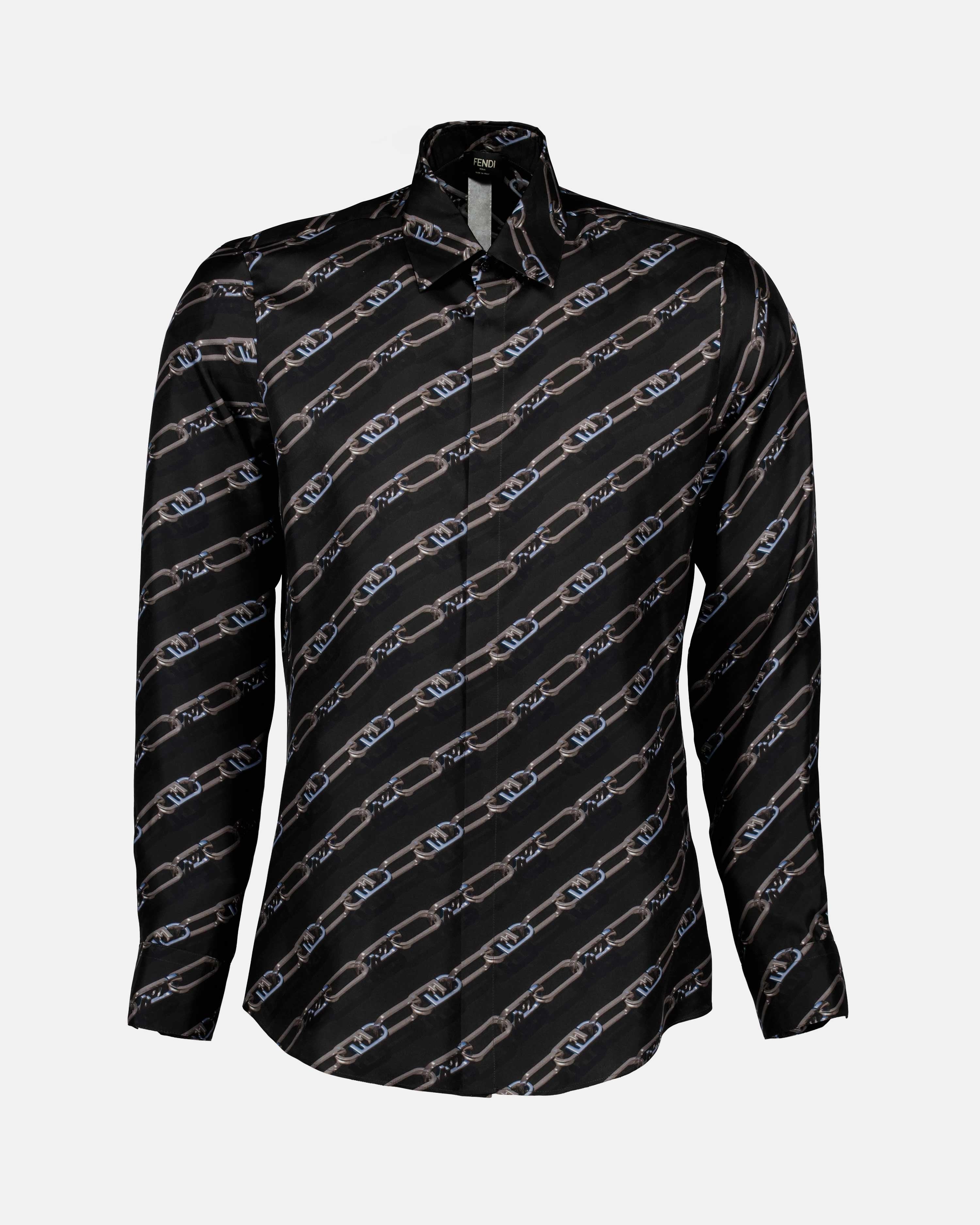 Hemden Chemise Fendi O'Lock Fendi Blau Homme