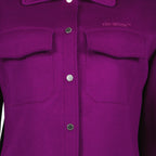 スウェットシャツ ヘルベティカ シャツ Off-White 紫 女性