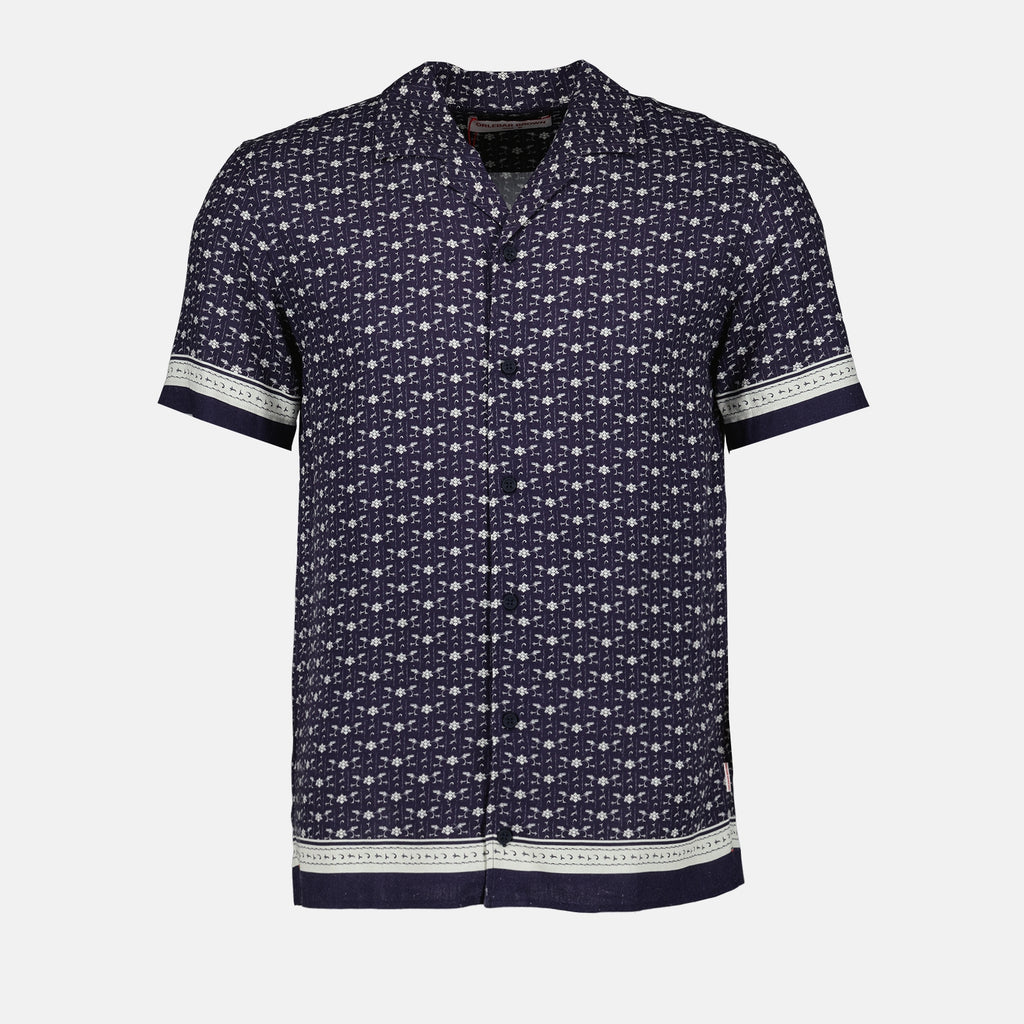 Shirts Hibbert Bandana Shirt Orlebar Brown Blue Man