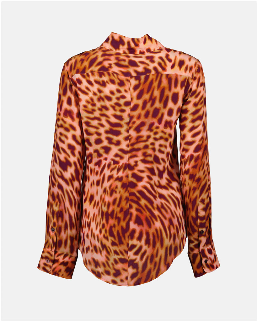 Shirts Leopard Print Shirt Stella McCartney Orange Women