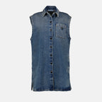 Hemden Chemise en denim Bleu Prada Blau Femme