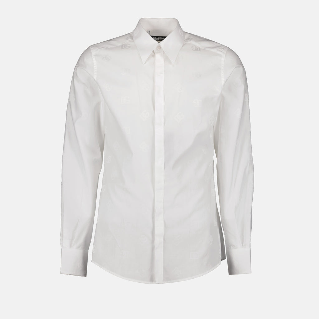 Shirts Monogram shirt Dolce & Gabbana White Man
