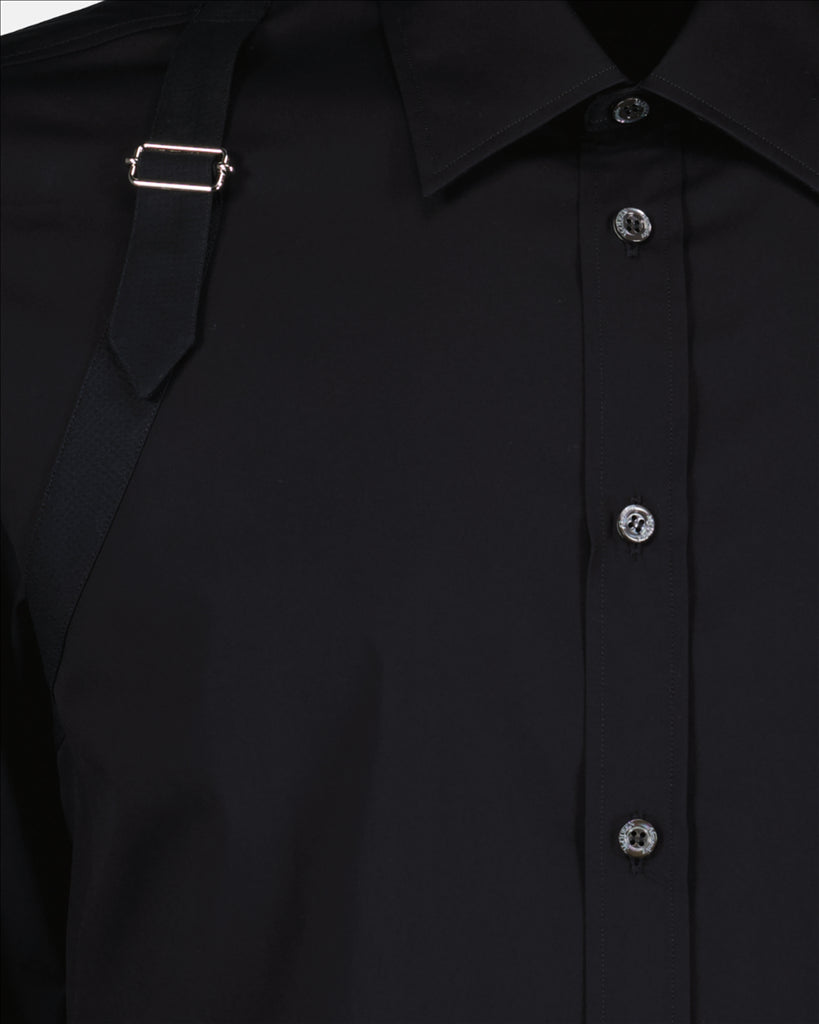 Camisas Chemise à bretelle Alexander McQueen Preto Homme