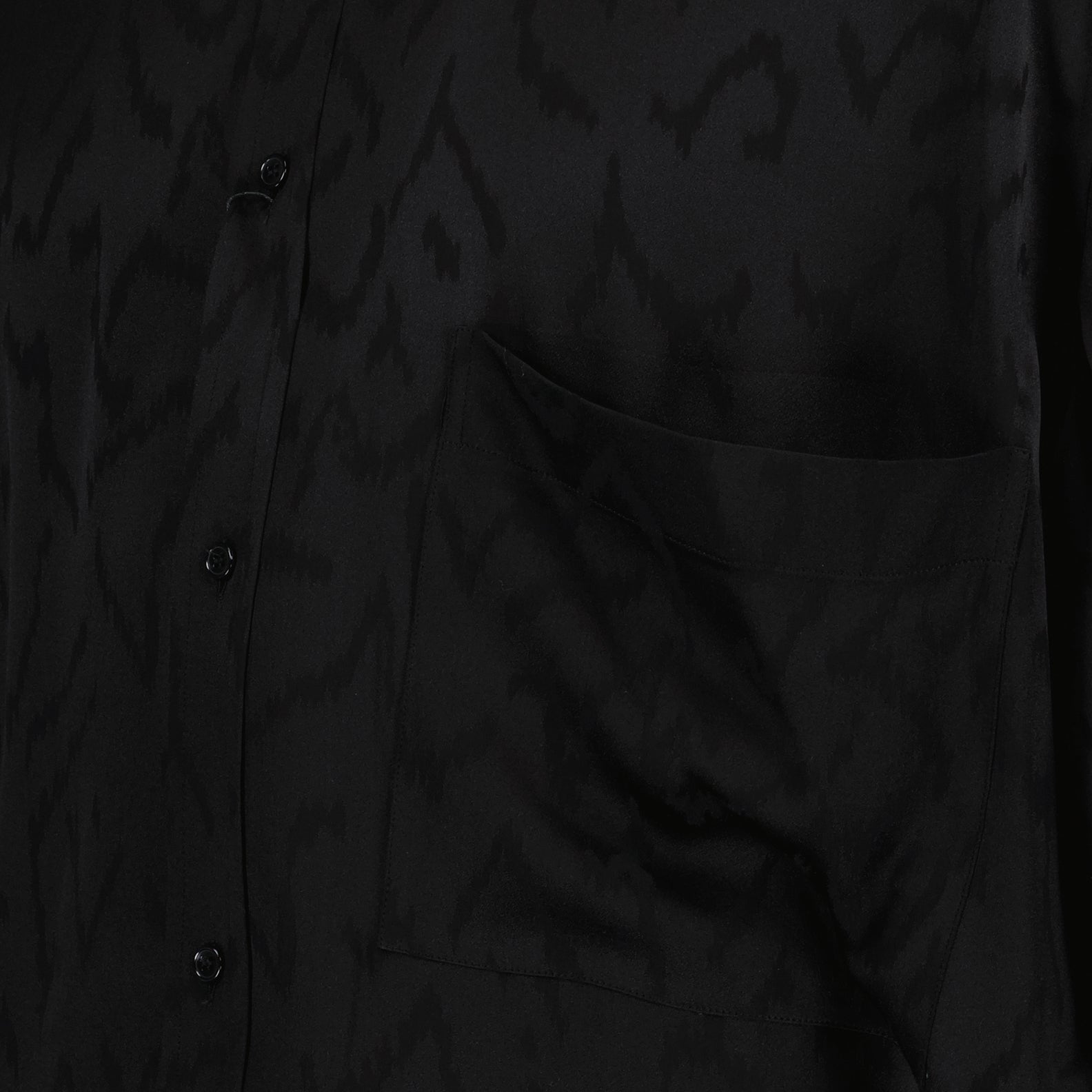 Chemise oversize en soie mate et brillante