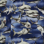 Camicie Chemise Requins Palm Angels Blu Homme