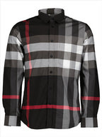 Camisas Chemise Somerton Burberry Cinza Homme