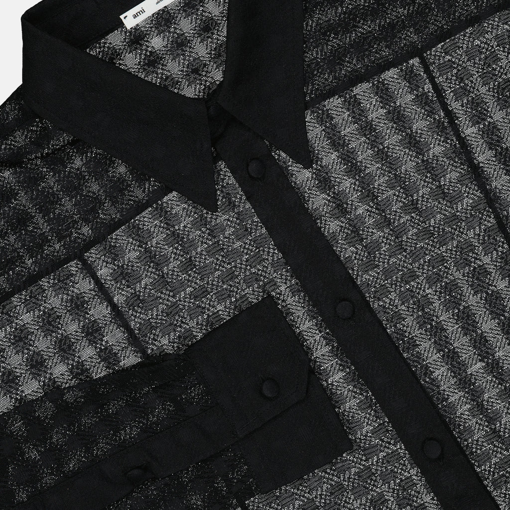 Chemise Vichy en résille