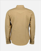 Camisas Camisa Western Saint Laurent Beige Hombres