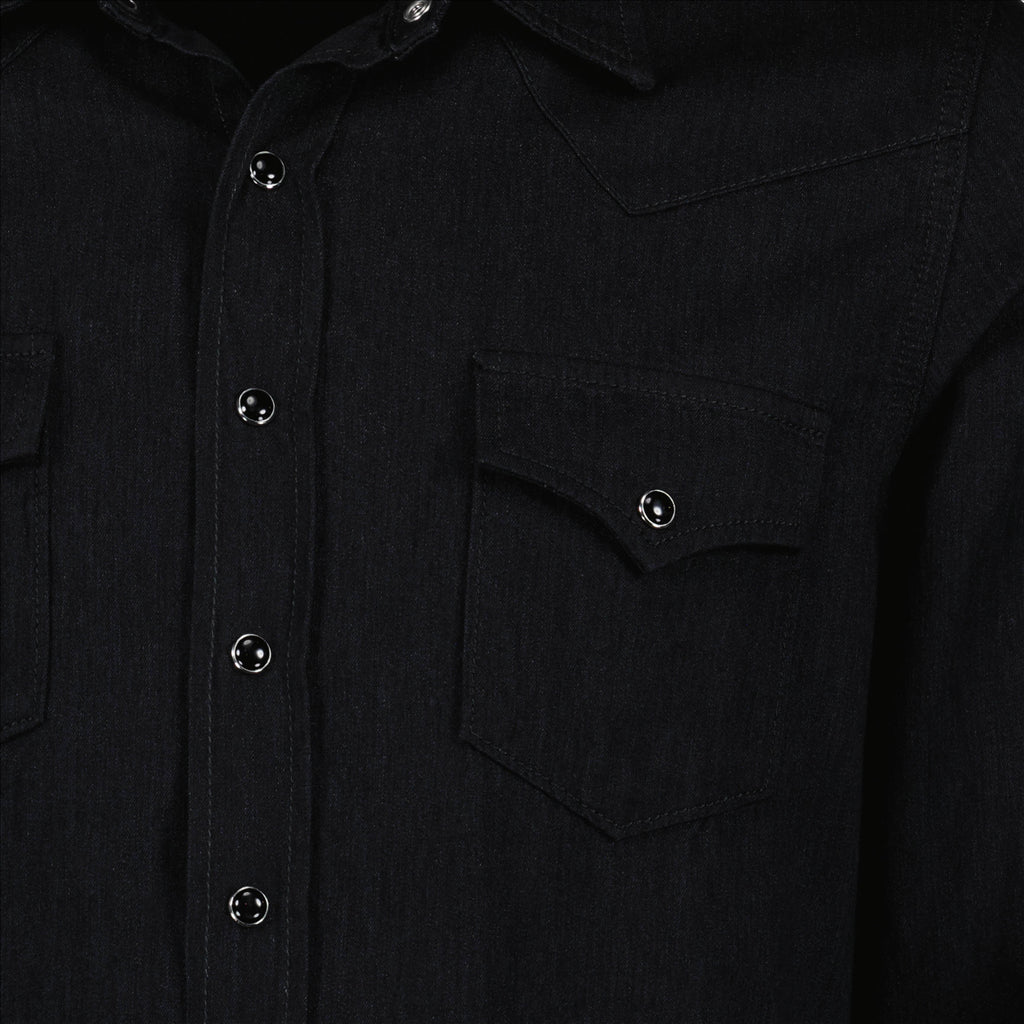 Hemden Chemise Western Saint Laurent Schwarz Homme