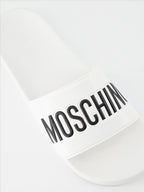 오픈 슈즈 Claquette à logo Moschino 하얀색 Homme