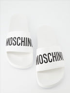 오픈 슈즈 Claquette à logo Moschino 하얀색 Homme