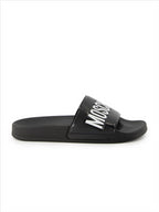Chaussures ouvertes Claquette à logo Moschino Noir Homme