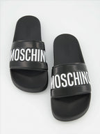 Chaussures ouvertes Claquette à logo Moschino Noir Homme