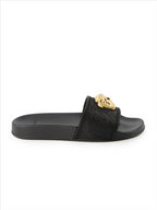 Chaussures ouvertes Claquette Medusa Versace Noir Femme