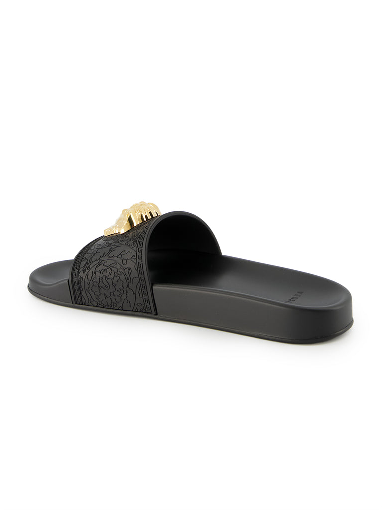 Chaussures ouvertes Claquette Medusa Versace Noir Femme
