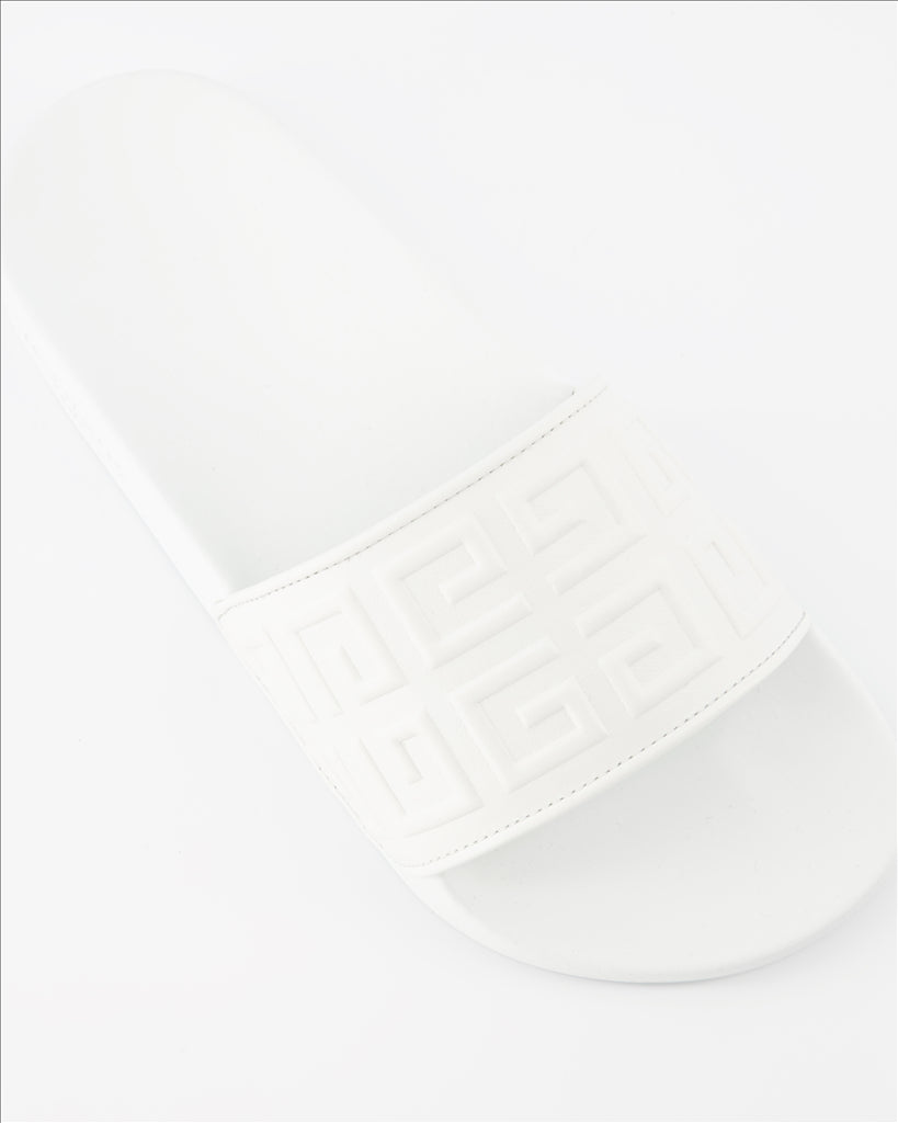 Scarpe aperte Claquettes 4G Givenchy Bianco Femme