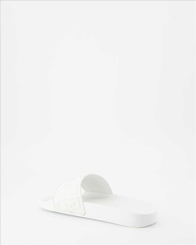 Scarpe aperte Claquettes 4G Givenchy Bianco Femme