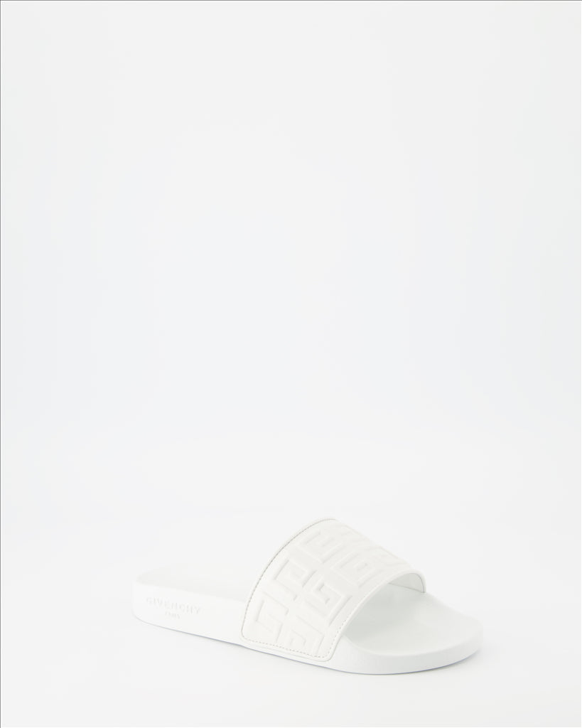 Scarpe aperte Claquettes 4G Givenchy Bianco Femme