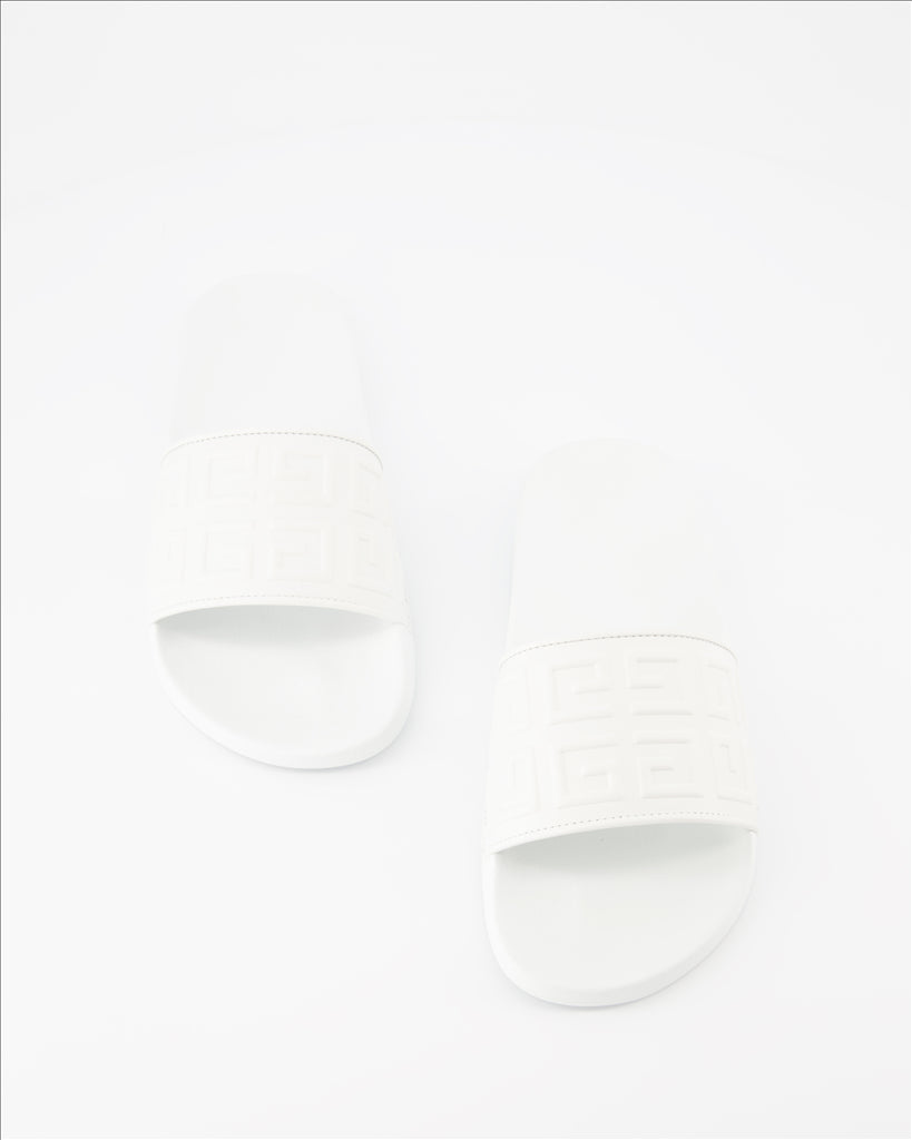 Scarpe aperte Claquettes 4G Givenchy Bianco Femme