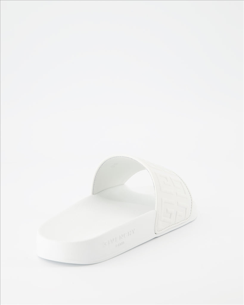 Scarpe aperte Claquettes 4G Givenchy Bianco Femme