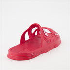 Open shoes Double strap slides GCDS Red Unisex