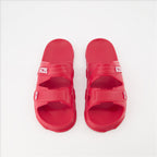 Open shoes Double strap slides GCDS Red Unisex