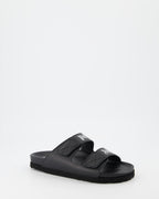 Open shoes Two-strap slides Palm Angels Black Women