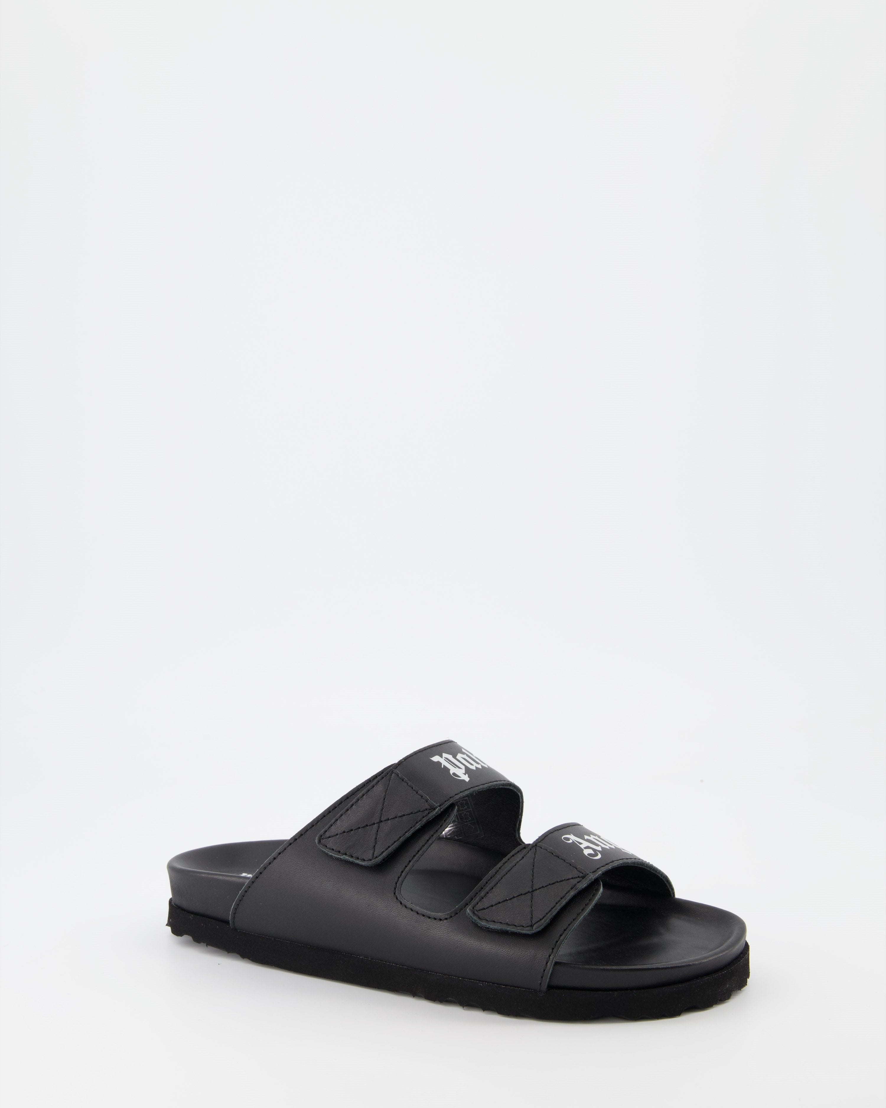 Open shoes Two-strap slides Palm Angels Black Women