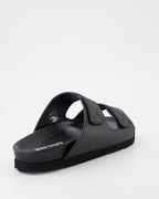 Open shoes Two-strap slides Palm Angels Black Women
