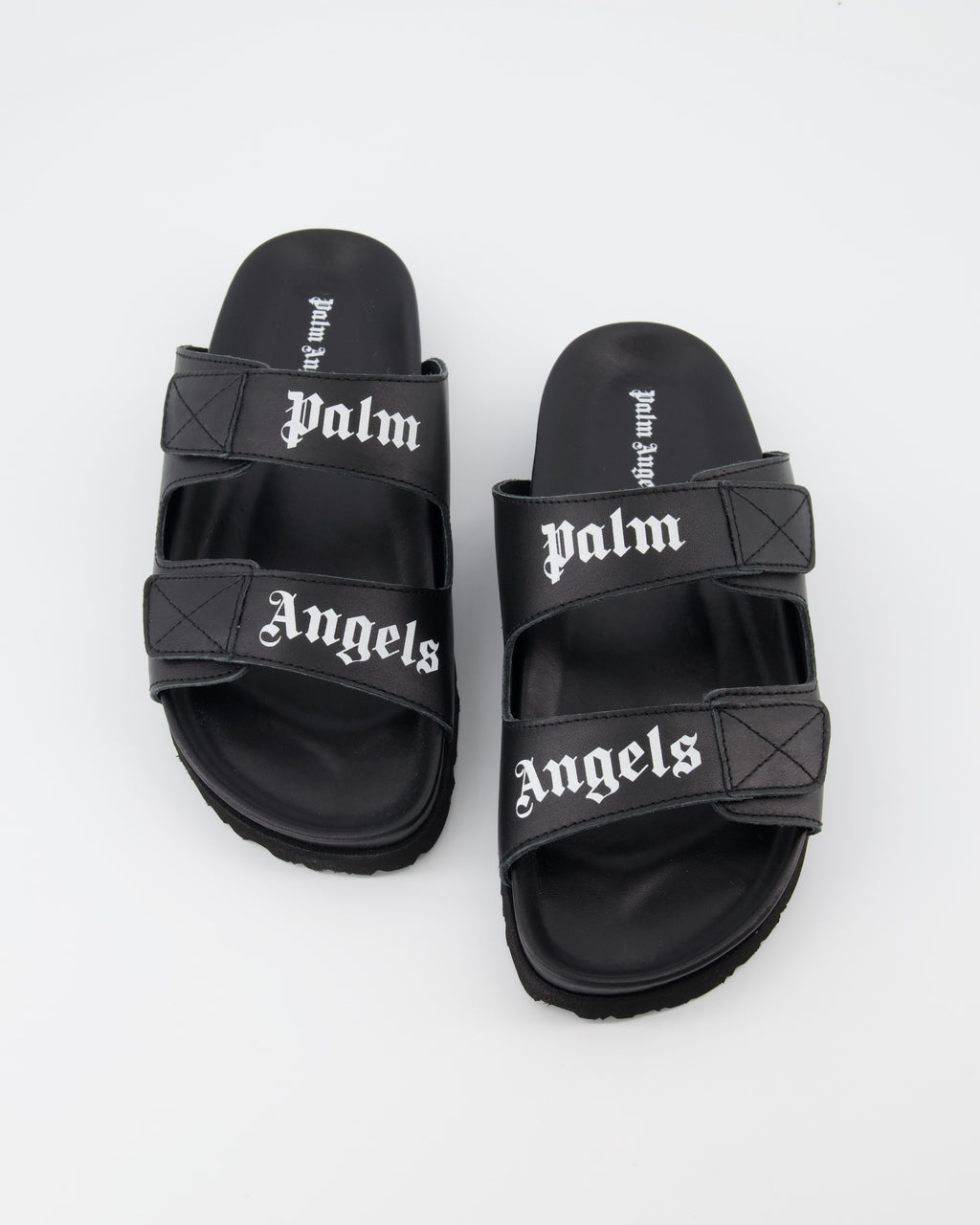 Open shoes Two-strap slides Palm Angels Black Women