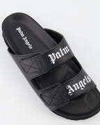 Open shoes Two-strap slides Palm Angels Black Women
