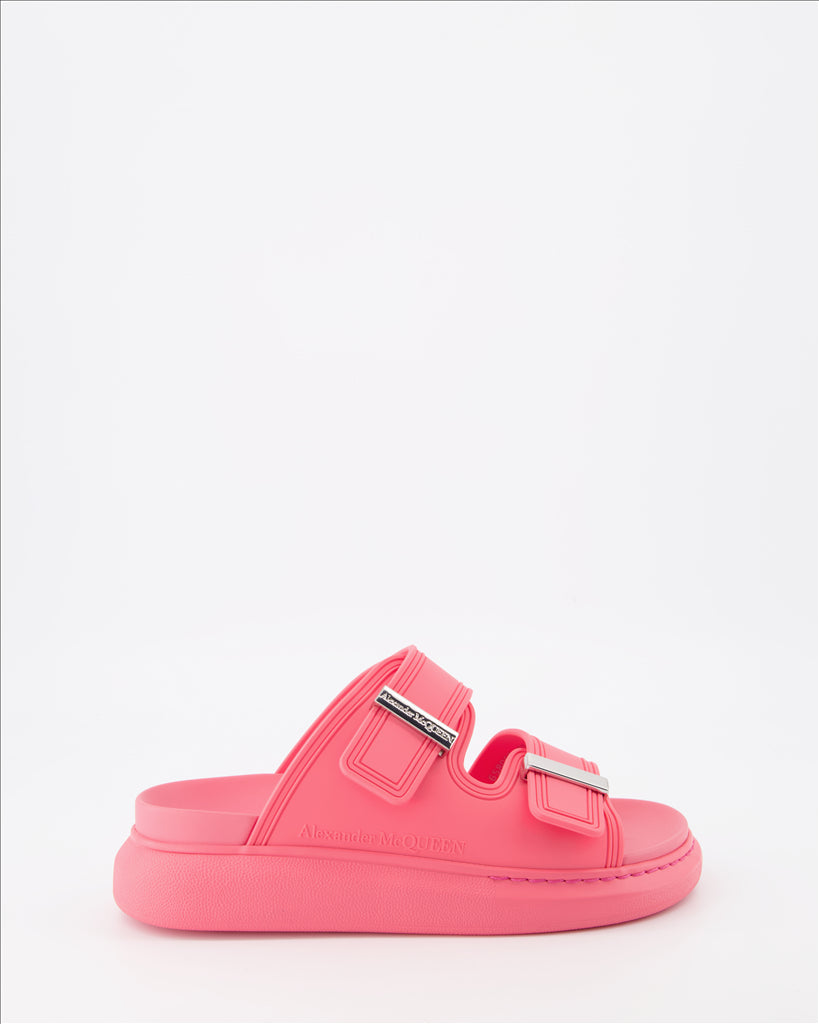 Sneakers Claquettes à double lanières Alexander McQueen Rosa Femme