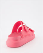 Baskets Claquettes à double lanières Alexander McQueen Rose Femme