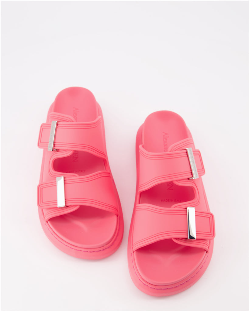 Sneakers Claquettes à double lanières Alexander McQueen Rosa Femme