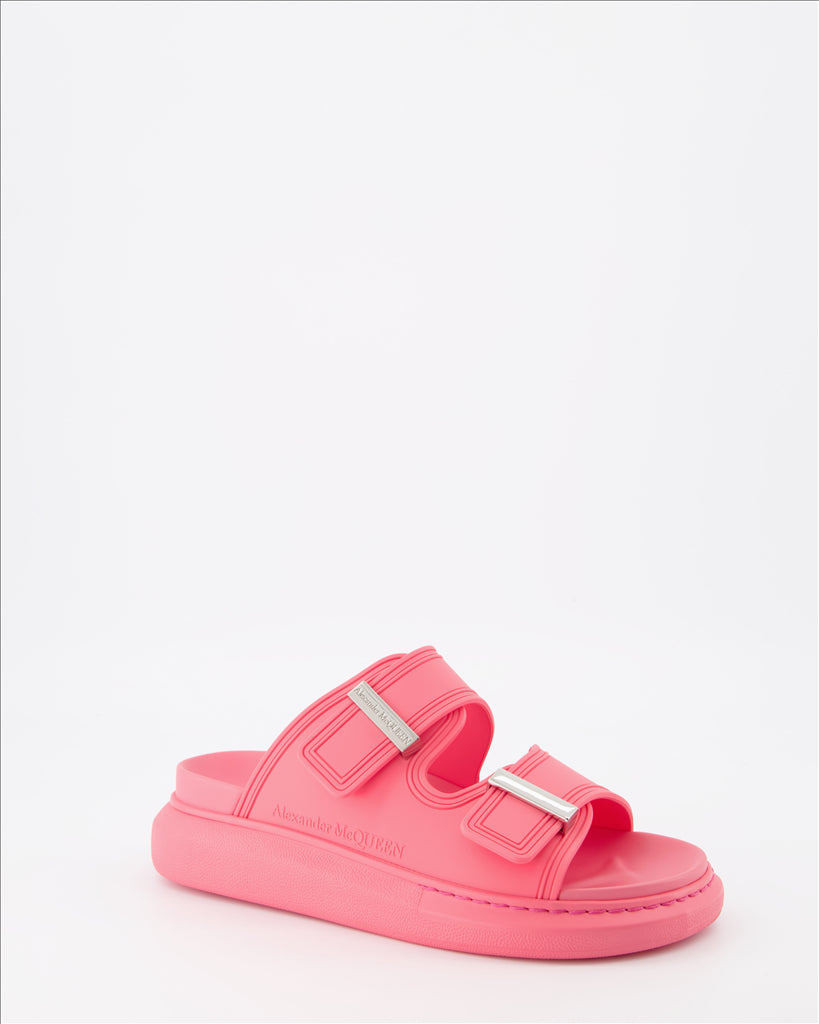 Sneakers Claquettes à double lanières Alexander McQueen Rosa Femme